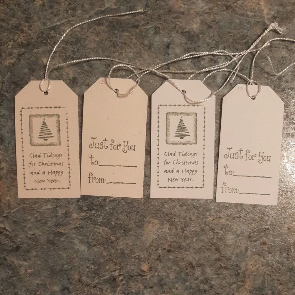 Set of 20 Handmade Christmas Gift Tags
